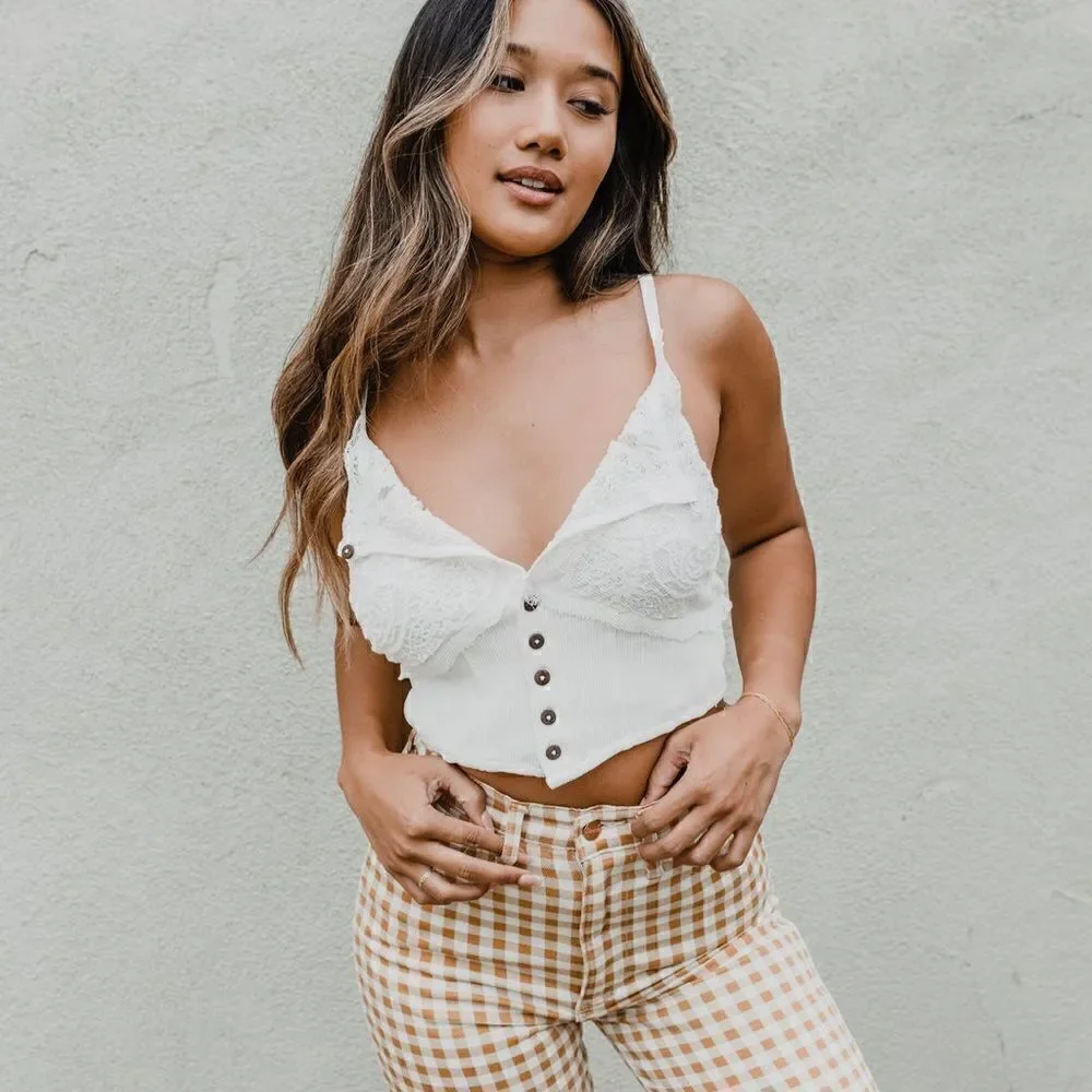 Free People Have my heart cropped top extra large